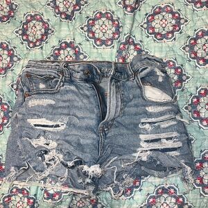 Distressed Denim Women Shorts